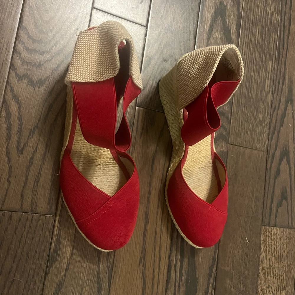 Ralph Lauren red espadrilles